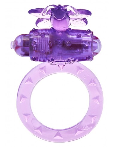 Pierścien erekcyjny wibrujący FLUTTER-RING VIBRATING RING Fioletowy - Pierścienie erekcyjne wibrujące - 1