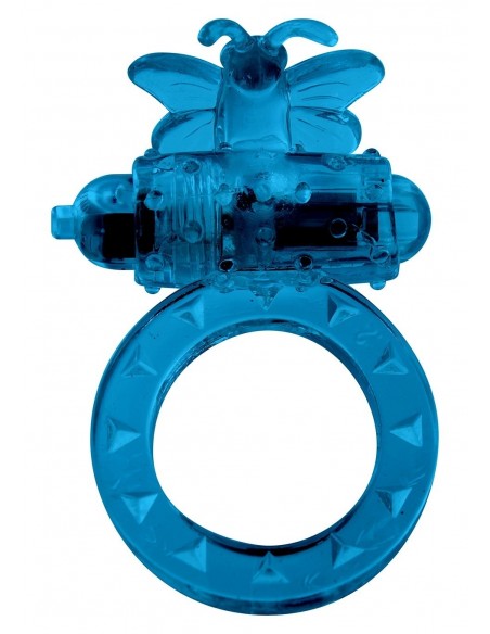Pierścien erekcyjny wibrujący FLUTTER-RING VIBRATING RING Niebieski - Pierścienie erekcyjne wibrujące - 3