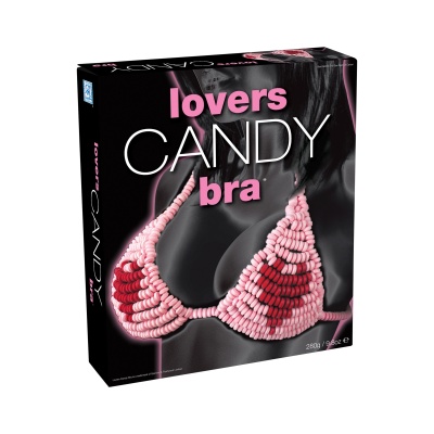 Lovers Bra – jadalny biustonosz z cukrowych koralików, One Size, opakowanie 13 x 8 x 9 cm - 1
