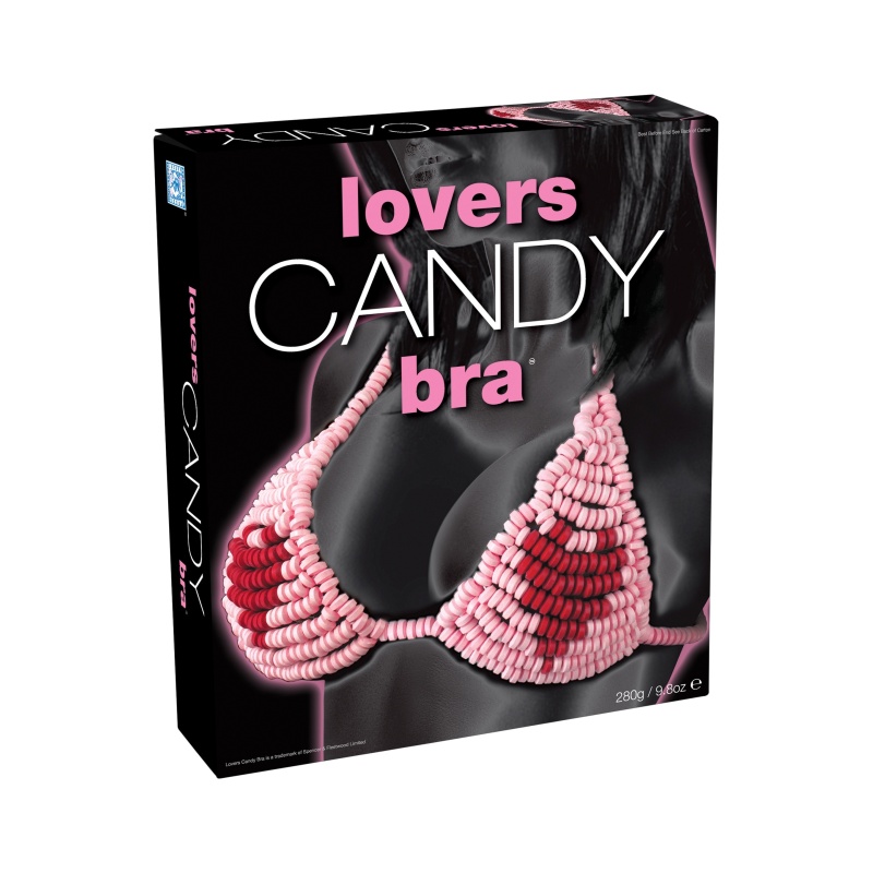 Lovers Bra – jadalny biustonosz z cukrowych koralików, One Size, opakowanie 13 x 8 x 9 cm - 1