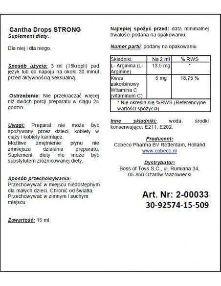 Supl.diety-Cantha Drops 15 ml - Do przypisania - 1