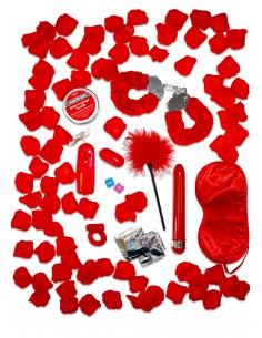 Zestaw gadżetów erotycznych RED ROMANCE GIFT SET - Śmieszne gadżety, prezenty - 1 2