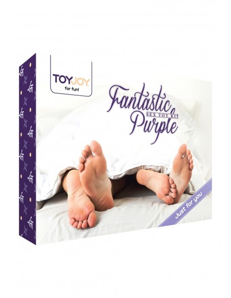 Zestaw akcesoriów erotycznych FANTASTIC PURPLE SEX TOY KIT - Śmieszne gadżety, prezenty - 1