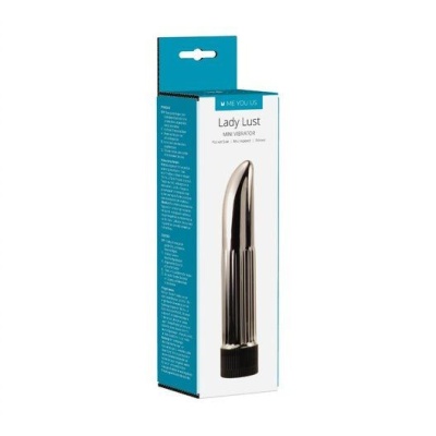 Wibrator Lady Lust Mini Silver - regulowana wibracja, kształt pocisku - 1 2