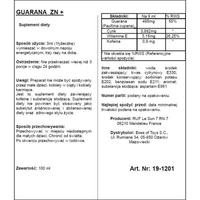 Suplement diety Guarana ZN+ 100 ml - 1 2