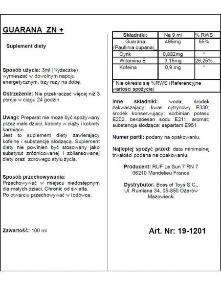 Supl.diety-APHRODICT GUARANA ZN + 100 ml - Do przypisania - 2