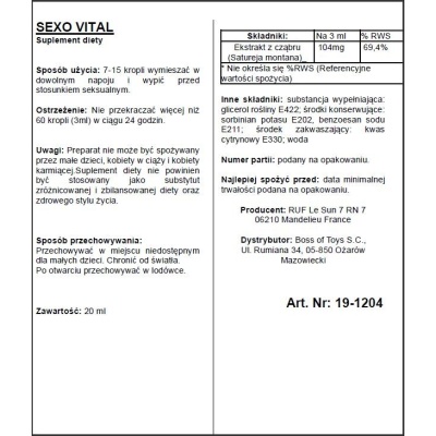 Suplement diety Sexovital 20 ml - 1 2