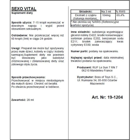 Suplement diety Sexovital 20 ml - 2
