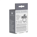 Wibrujący pierścień erekcyjny Classic Rabbit Transparent - elastyczny TPE, wypustka łechtaczkowa, obwód dopasowywany rozciągliwo - 4