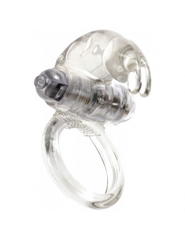 Pierścien erekcyjny wibrujący Me You Us Classic Rabbit Cock Ring Transparent - Pierścienie erekcyjne wibrujące - 1