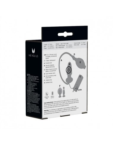 Pompowany plug analny Me You Us Zeppelin Inflatable Butt Plug - Korki analne pompowane - 4