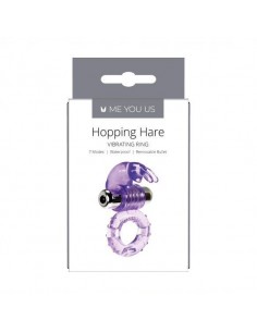 Pierścien erekcyjny wibrujący Me You Us Hopping Hare Cock Ring Fioletowy - Pierścienie erekcyjne wibrujące - 1 2