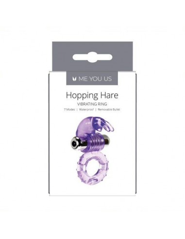 Pierścien erekcyjny wibrujący Me You Us Hopping Hare Cock Ring Fioletowy - Pierścienie erekcyjne wibrujące - 2