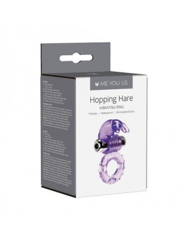 Pierścien erekcyjny wibrujący Me You Us Hopping Hare Cock Ring Fioletowy - Pierścienie erekcyjne wibrujące - 3