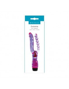 Podwójny stymulator Me You Us Extreme Dual Vibrator Purple - Wibratory wielofunkcyjne - 1 2