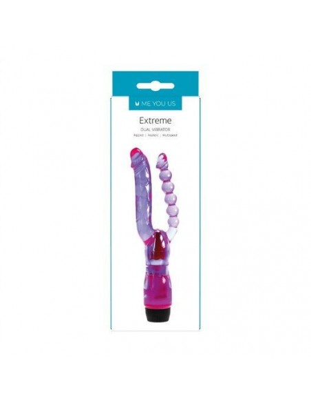 Podwójny stymulator Me You Us Extreme Dual Vibrator Purple - Wibratory wielofunkcyjne - 2