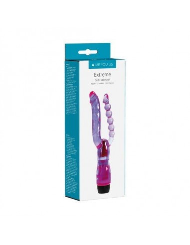 Podwójny stymulator Me You Us Extreme Dual Vibrator Purple - Wibratory wielofunkcyjne - 3