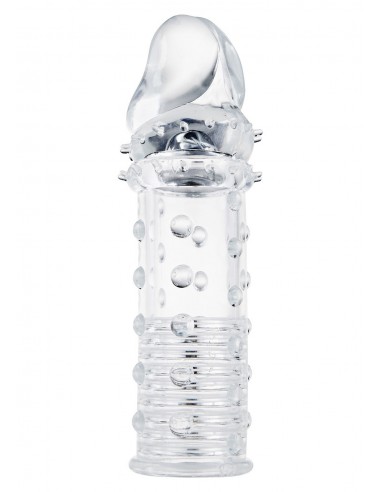 Nakładka Na Penisa Lub Wibrator Power Stud Sleeve Clear - Przedłużki i nakładki na penisa - 1