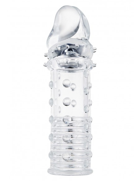 Nakładka Na Penisa Lub Wibrator Power Stud Sleeve Clear - Przedłużki i nakładki na penisa - 1