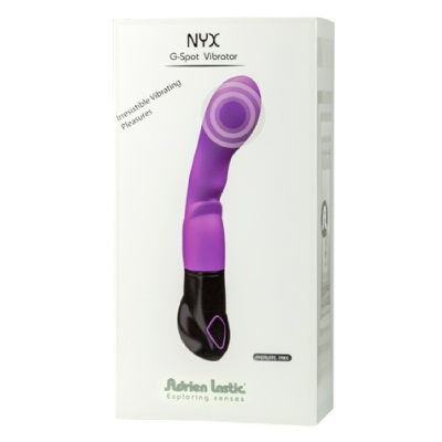 Wibrator NYX - 8 trybów wibracji, zakrzywiony korpus z silikonu medycznego, zasilanie sieciowe - 1 2