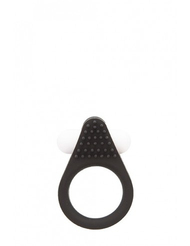 Pierścien erekcyjny wibrujący LIT-UP SILICONE STIMU RING 1 Czarny - Pierścienie erekcyjne wibrujące - 1