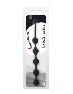 Kulki analne SEE YOU FIVE BEADS ANAL BLACK - Kulki analne, koraliki analne - 1 2