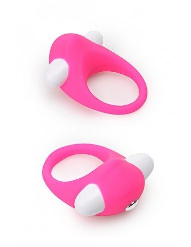 Pierścien erekcyjny wibrujący LIT-UP SILICONE STIMU RING 6 Różowy - Pierścienie erekcyjne wibrujące - 1