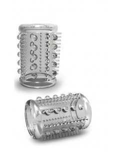 Stymulująca Nakładka Stay Hard Cock Sleeve 03 Clear - Przedłużki i nakładki na penisa - 1 2