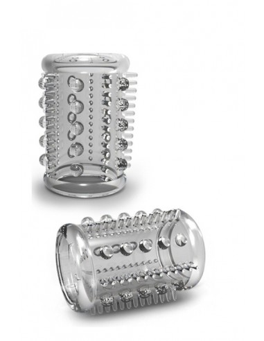 Stymulująca Nakładka Stay Hard Cock Sleeve 03 Clear - Przedłużki i nakładki na penisa - 2