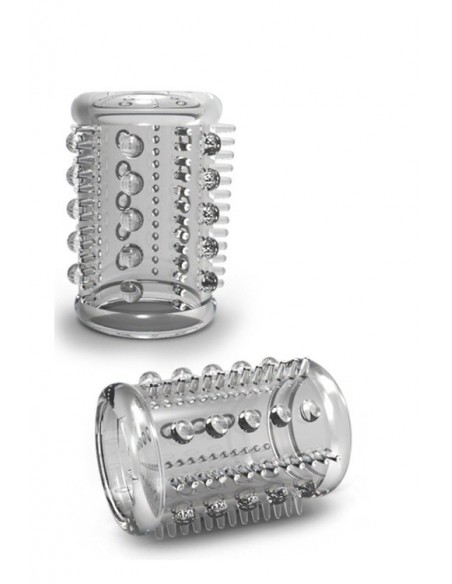 Stymulująca Nakładka Stay Hard Cock Sleeve 03 Clear - Przedłużki i nakładki na penisa - 2