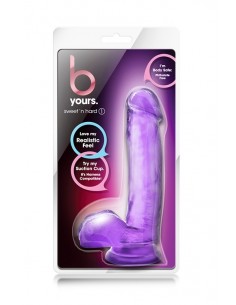 Żelowe dildo realistyczne B YOURS SWEET N HARD 1 PURPLE - Dilda żelowe - 1 2