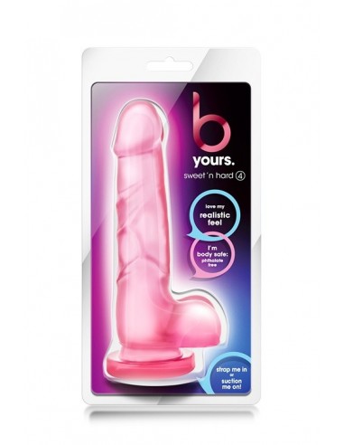 Żelowe dildo realistyczne B YOURS SWEET N HARD 4 PINK - Dilda żelowe - 2