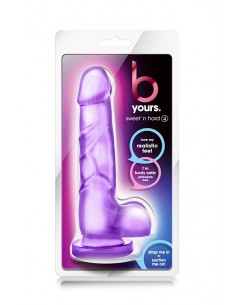 Żelowe dildo realistyczne B YOURS SWEET N HARD 4 PURPLE - Dilda żelowe - 1 2
