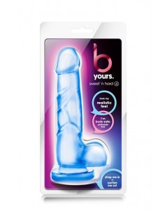 Żelowe dildo realistyczne B YOURS SWEET N HARD 4 BLUE - Dilda żelowe - 1 2