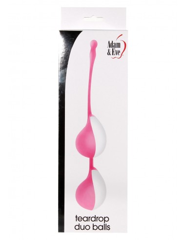 Kulki gejszy TEARDROP DUO BALLS PINK - Kulki Gejszy Podwójne i Pojedyncze - 2