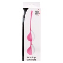 Kulki gejszy Teardrop Duo Balls Pink z ruchomym ciężarkiem, 20 cm - 2