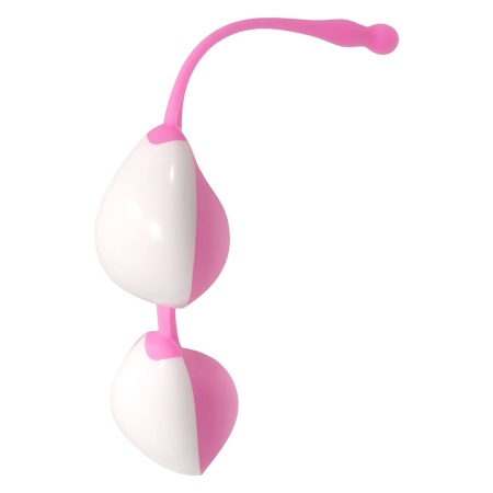 Kulki gejszy Teardrop Duo Balls Pink z ruchomym ciężarkiem, 20 cm - 1