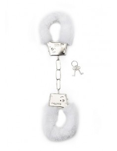 Kajdanki erotyczne Furry Handcuffs - White - Kajdanki erotyczne - 1