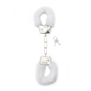 Kajdanki erotyczne Furry Handcuffs - White - 1