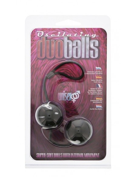 Kulki gejszy MARBILIZED DUO BALLS - BLACK - Kulki Gejszy Podwójne i Pojedyncze - 2