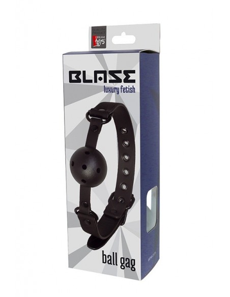 Knebel erotyczny BLAZE BALL GAG WITH PAINTING EDGE BLACK - Kneble do ust - 1