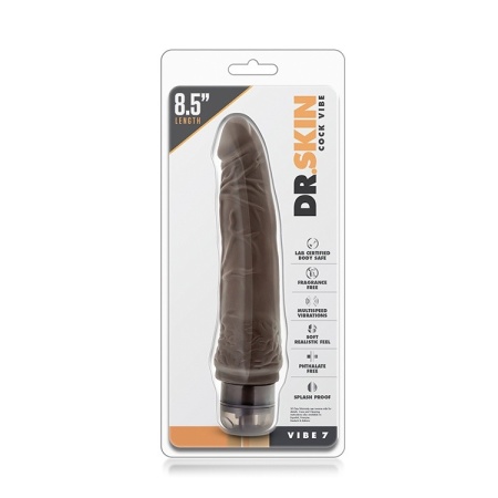Wibrator Cock Vibe 7 - żyłkowany trzonek, wodoodporny silikon, 17,8 cm - 2