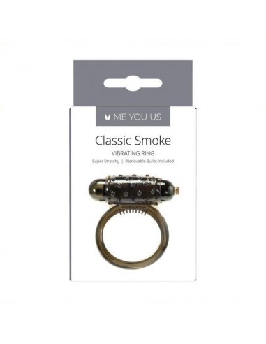 Pierścien erekcyjny wibrujący Me You Us Classic Smoke Cock Ring Smoke - Pierścienie erekcyjne wibrujące - 2