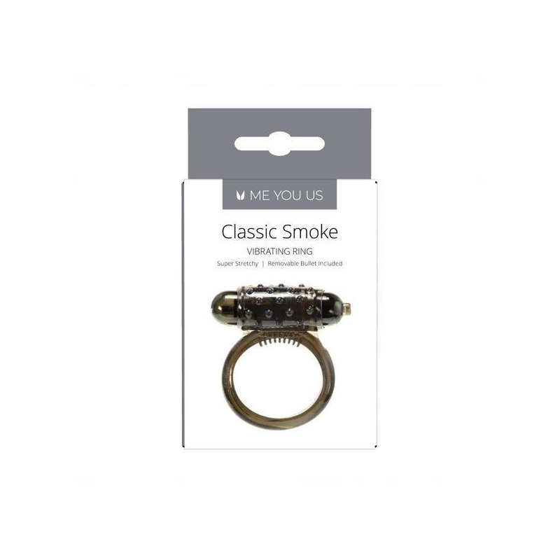 Pierścien erekcyjny wibrujący Me You Us Klasyczny Smoke Cock Ring Smoke - 2