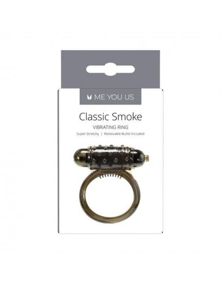 Pierścien erekcyjny wibrujący Me You Us Classic Smoke Cock Ring Smoke - Pierścienie erekcyjne wibrujące - 2
