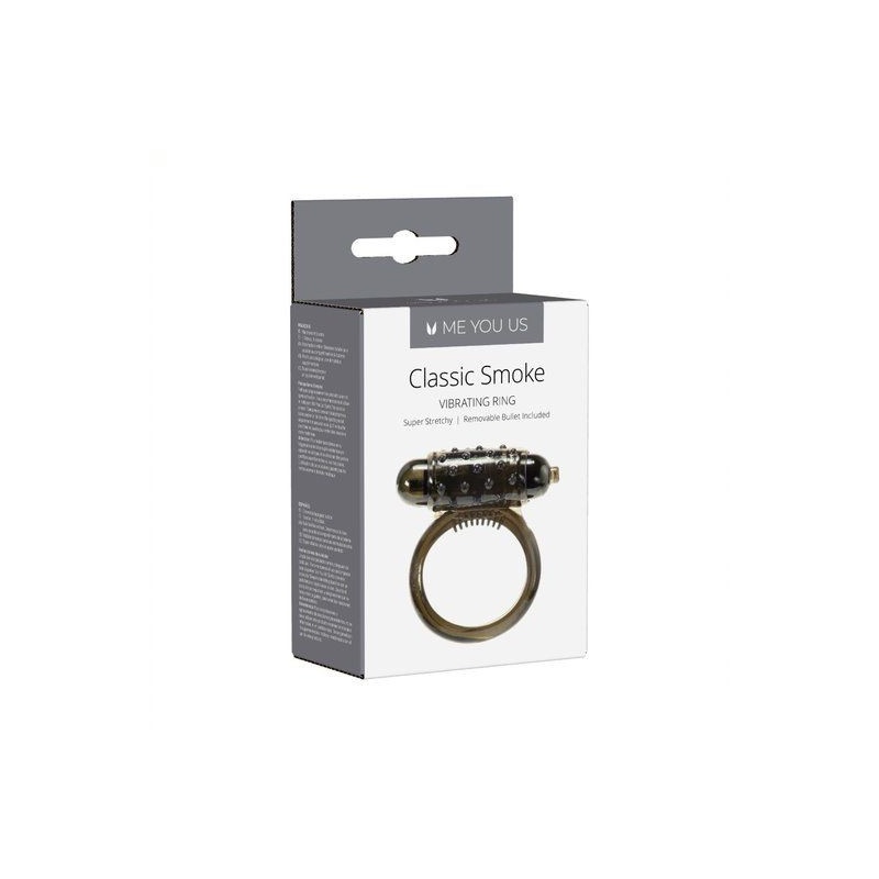 Pierścien erekcyjny wibrujący Me You Us Klasyczny Smoke Cock Ring Smoke - 3