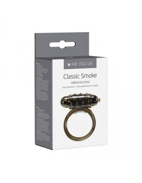 Pierścien erekcyjny wibrujący Me You Us Classic Smoke Cock Ring Smoke - Pierścienie erekcyjne wibrujące - 3