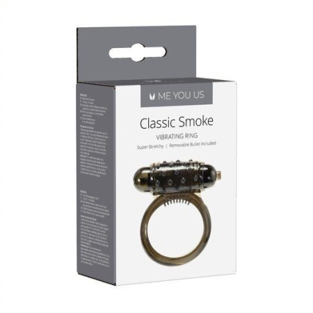 Pierścien erekcyjny wibrujący Me You Us Klasyczny Smoke Cock Ring Smoke - 3