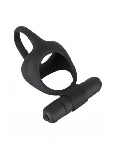 Pierścien erekcyjny wibrujący Czarny Velvets Cock/B - Pierścienie erekcyjne wibrujące - 1