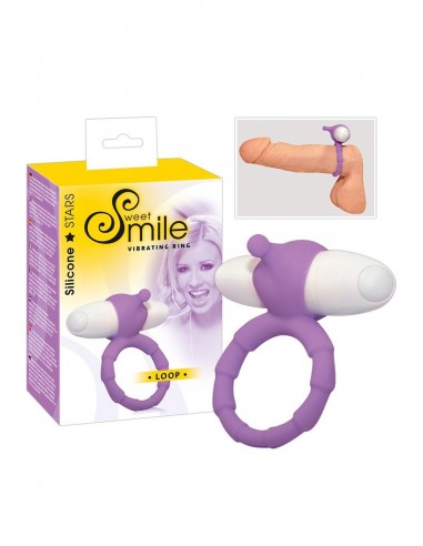 Pierścien erekcyjny wibrujący Loop Fioletowy - Pierścienie erekcyjne wibrujące - 1